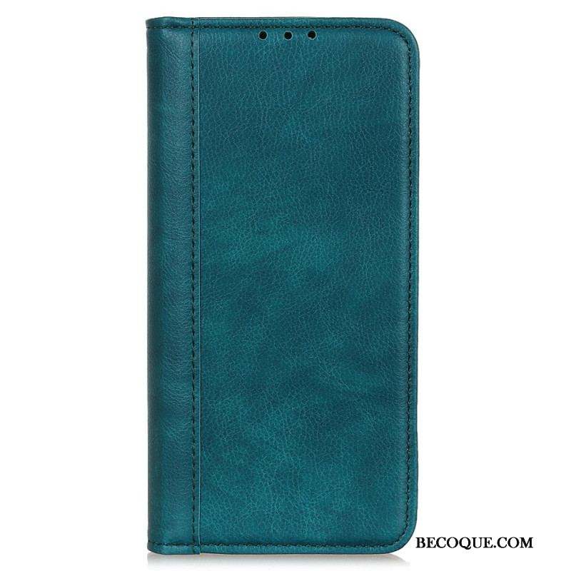 Flip Cover Xiaomi Redmi Note 12 4G Cuir Fendu Vintage