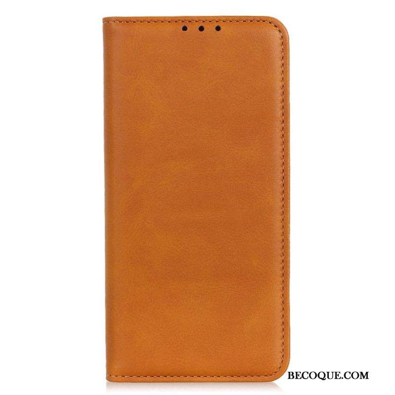 Flip Cover Xiaomi Redmi Note 12/Poco X5 5G Cuir Fendu Classique