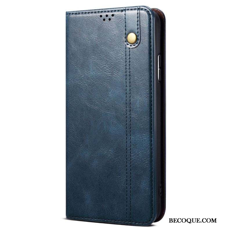 Flip Cover Xiaomi Redmi Note 12/Poco X5 5G Simili Cuir Ciré