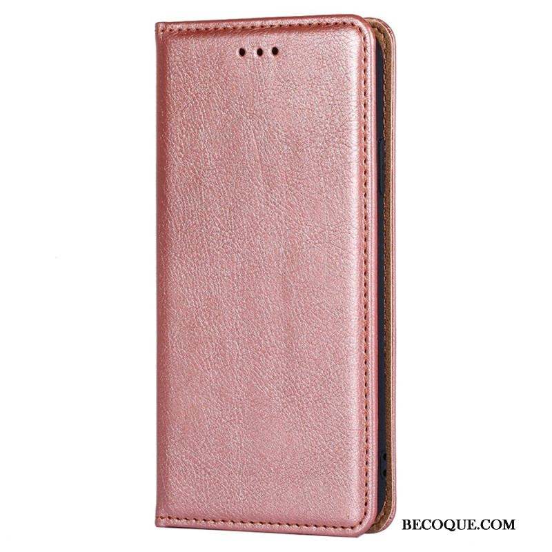 Flip Cover Xiaomi Redmi Note 12/Poco X5 5G Simili Cuir Coutures