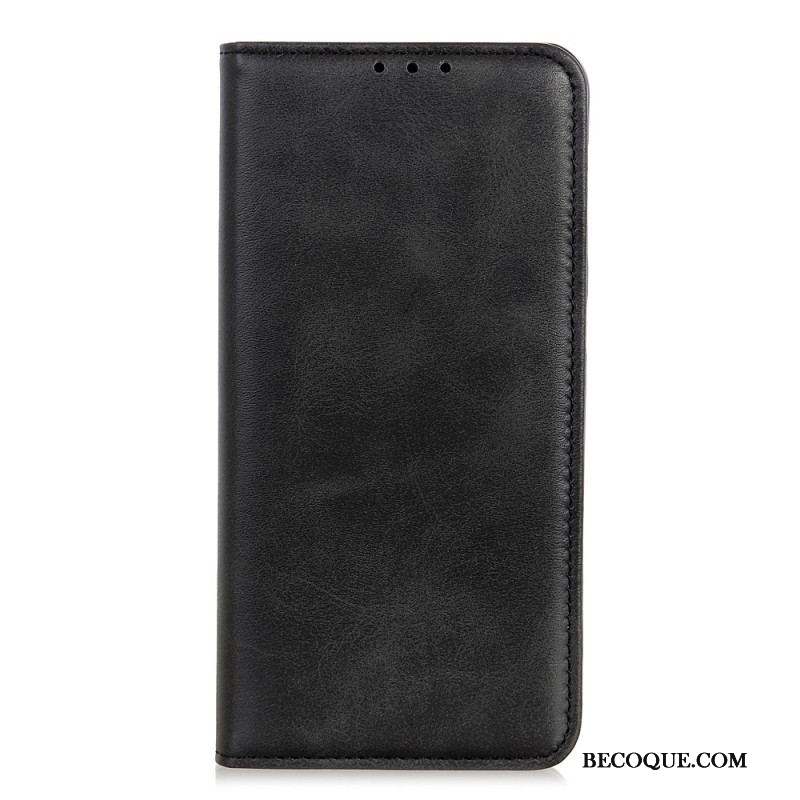 Flip Cover Xiaomi Redmi Note 12 Pro Plus Cuir Fendu Classique