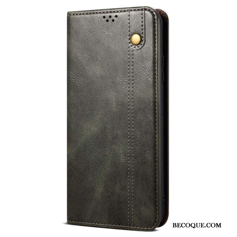 Flip Cover Xiaomi Redmi Note 12 Pro Plus Simili Cuir Ciré