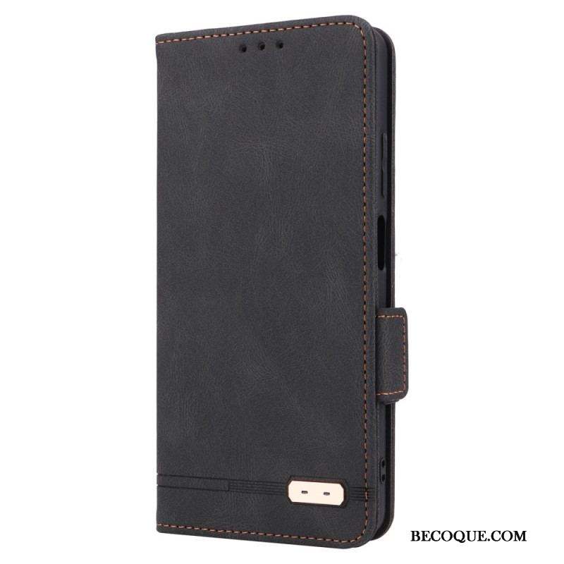 Flip Cover Xiaomi Redmi Note 12 Pro/Poco X5 Pro 5G Effet Cuir Stylé