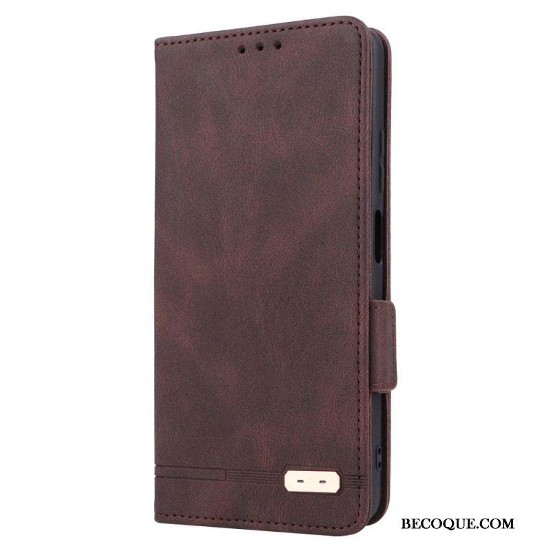 Flip Cover Xiaomi Redmi Note 12 Pro/Poco X5 Pro 5G Effet Cuir Stylé