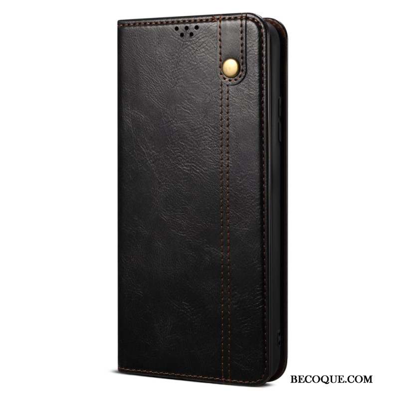 Flip Cover Xiaomi Redmi Note 13 Pro Plus 5G Simili Cuir Ciré