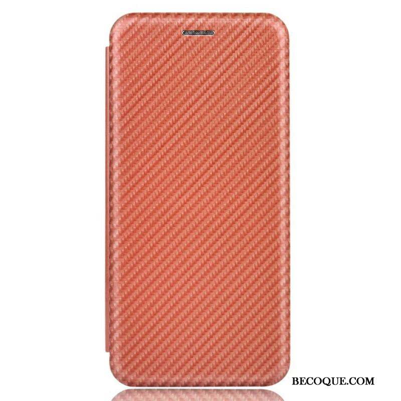 Flip Cover iPhone 13 Mini Fibre Carbone