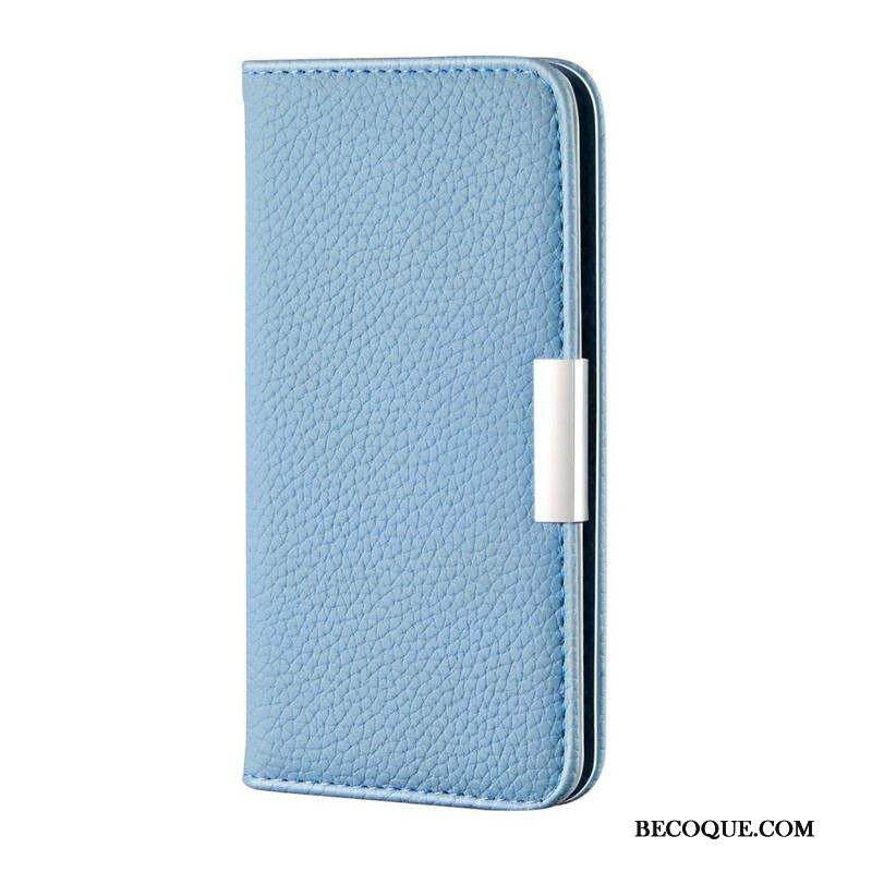 Flip Cover iPhone 13 Pro Simili Cuir Litchi Ultra Chic