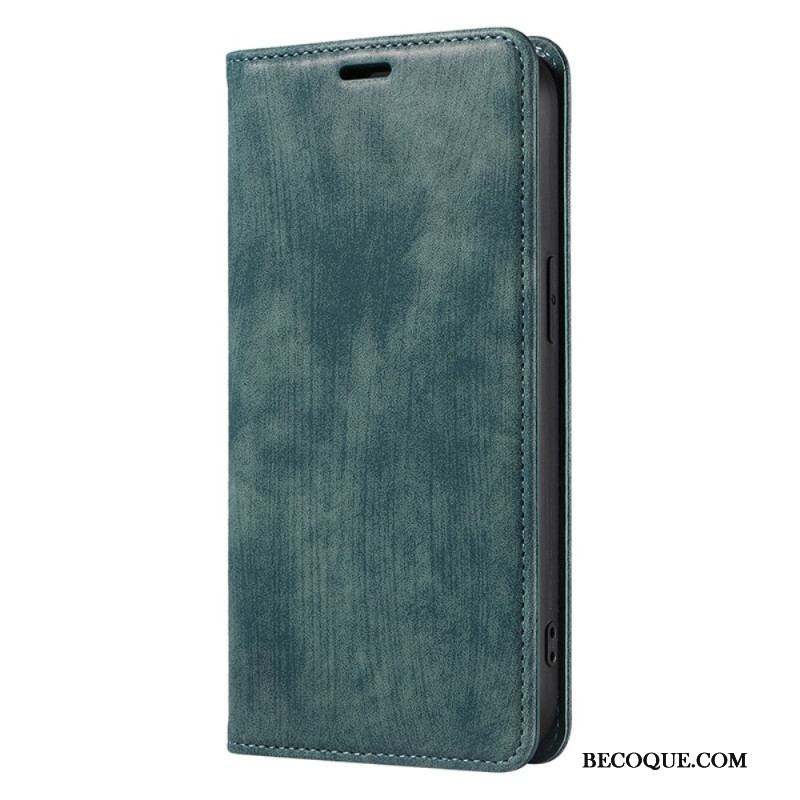 Flip Cover iPhone 14 Plus Simili Cuir Coloré