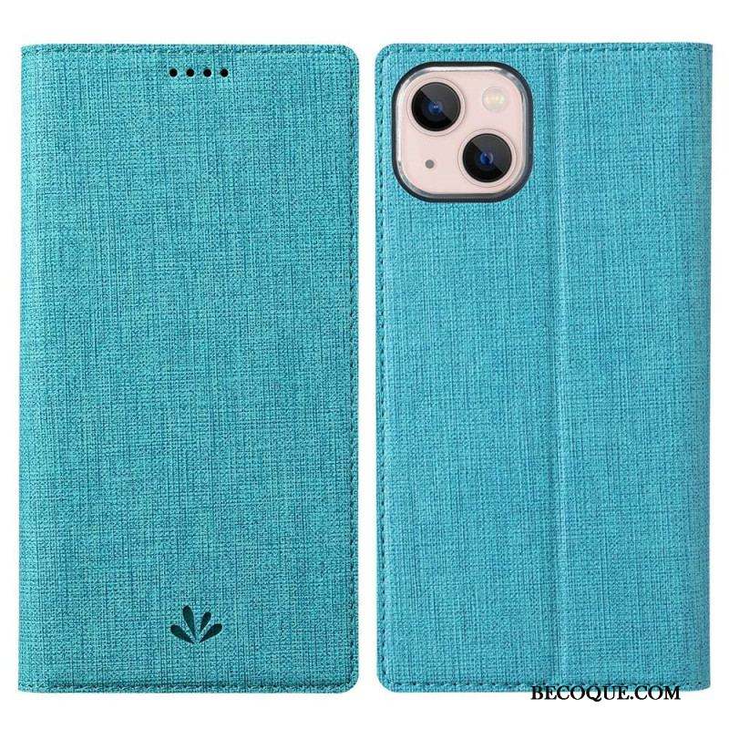 Flip Cover iPhone 14 Plus Texturée VILI DMX