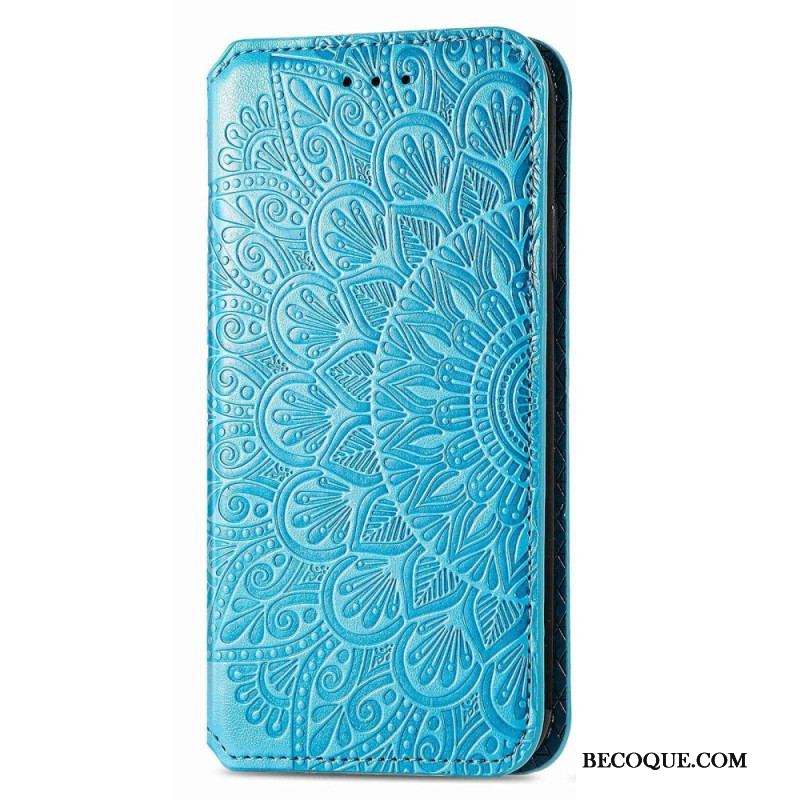 Flip Cover iPhone 14 Pro Max Feuilles Tribales
