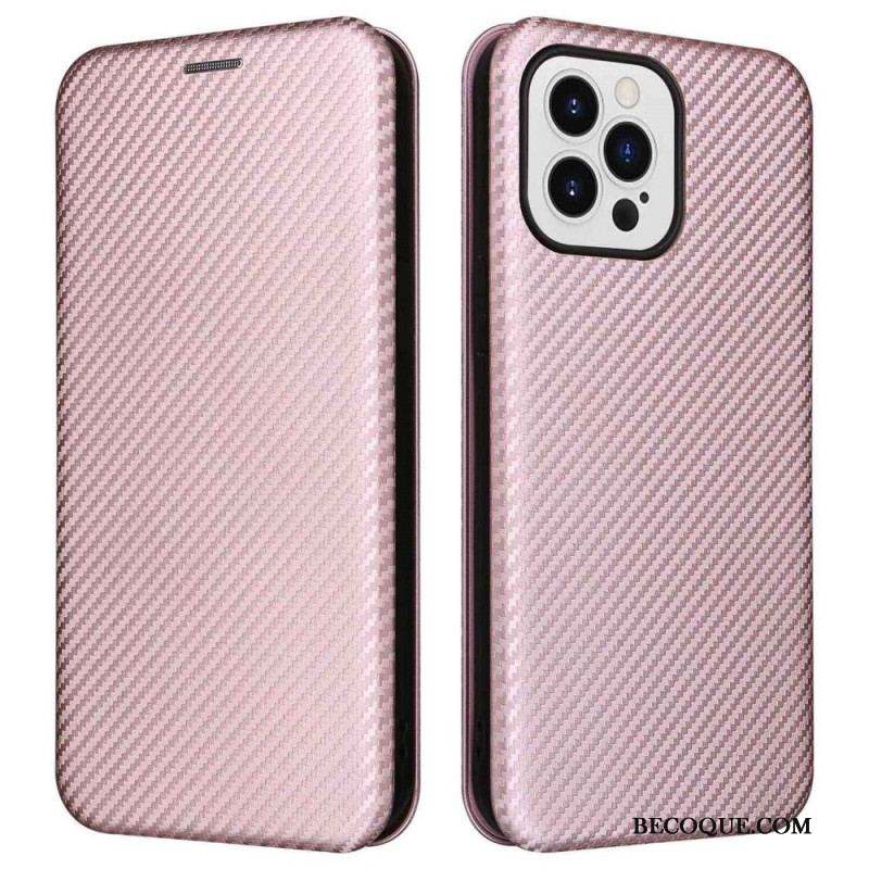 Flip Cover iPhone 14 Pro Max Fibre Carbone