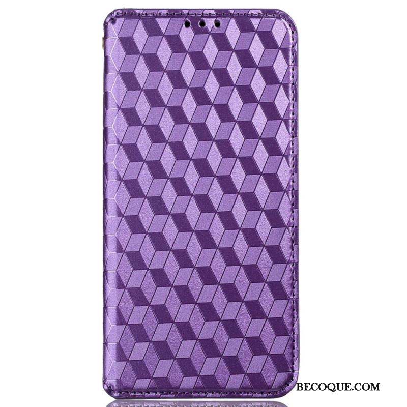 Flip Cover iPhone 14 Pro Max Texture 3D