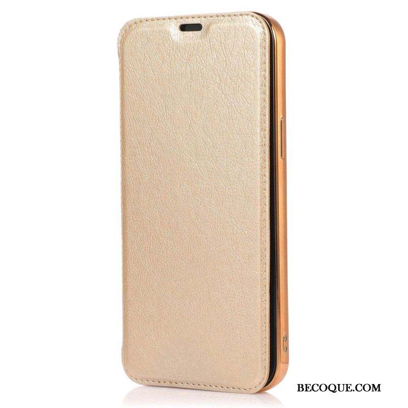 Flip Cover iPhone 14 Pro Simili Cuir Porte-Carte