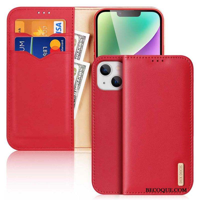 Flip Cover iPhone 15 Plus Hivo Series DUX DUCIS