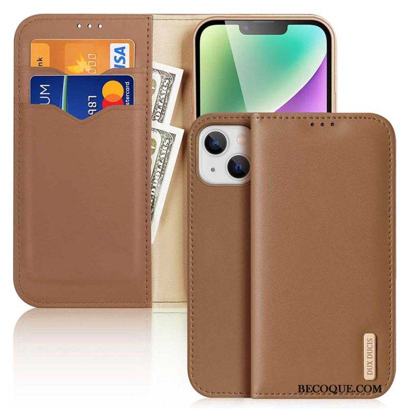 Flip Cover iPhone 15 Plus Hivo Series DUX DUCIS