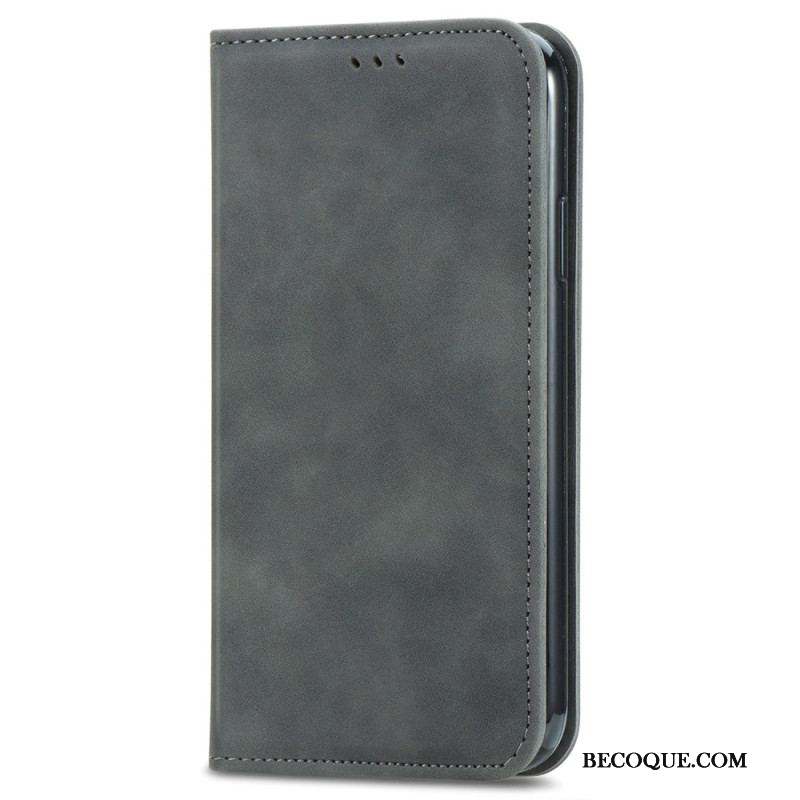 Flip Cover iPhone 15 Plus Simili Cuir Douceur