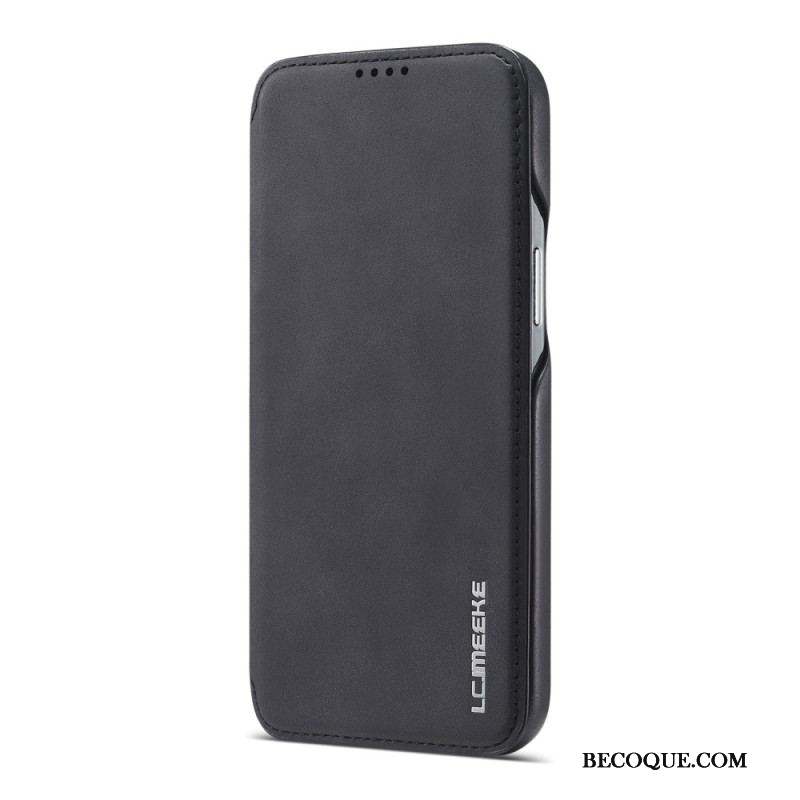 Flip Cover iPhone 15 Plus Simili Cuir LC.IMEEKE