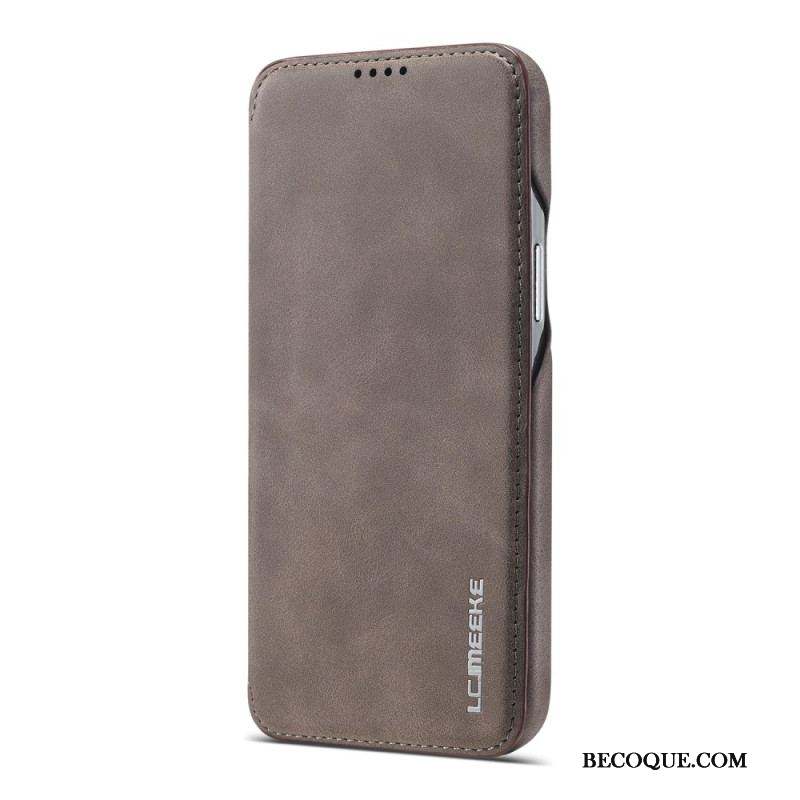 Flip Cover iPhone 15 Plus Simili Cuir LC.IMEEKE