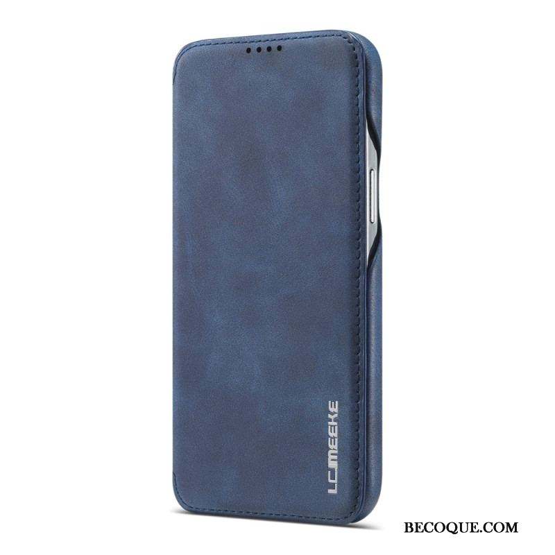 Flip Cover iPhone 15 Plus Simili Cuir LC.IMEEKE