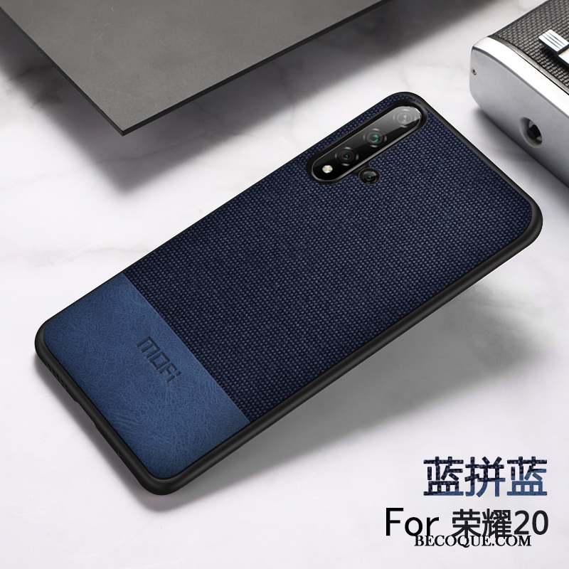 Honor 20 Bleu Tissu Tout Compris Protection Coque De Téléphone Étui