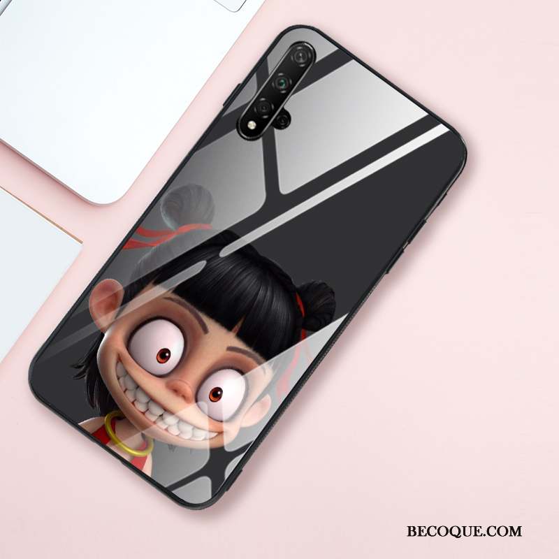 Honor 20 Coque De Téléphone Fluide Doux Créatif Verre Trempé Incassable Tout Compris