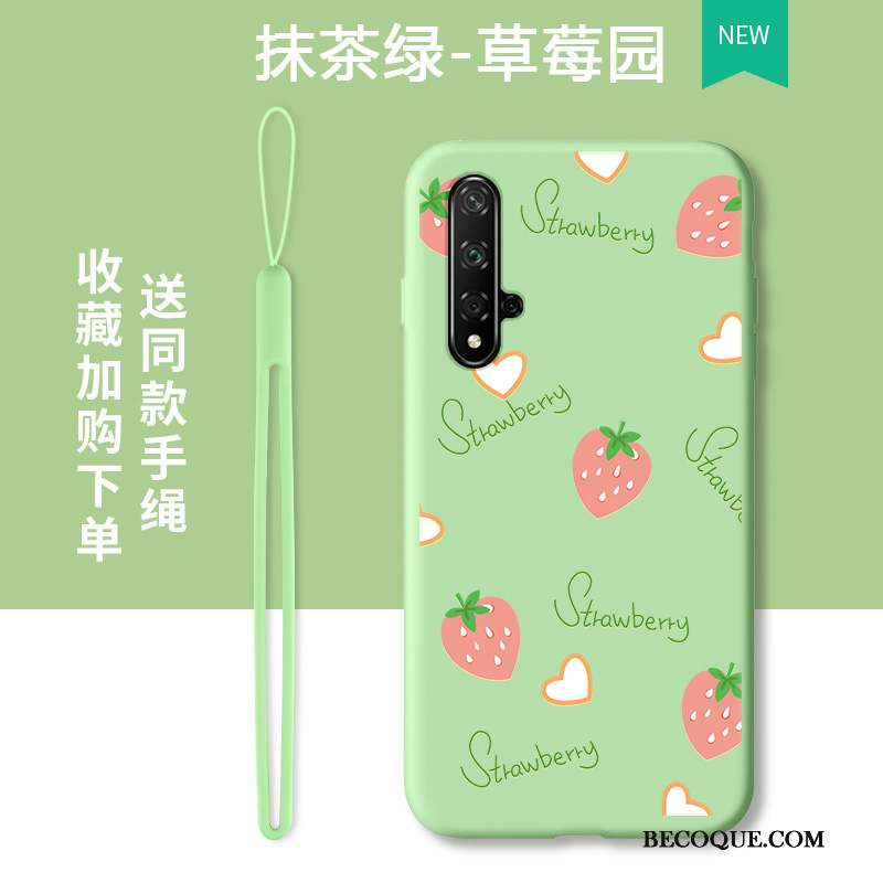 Honor 20 Coque De Téléphone Vert Net Rouge Tendance Marque De Tendance Frais