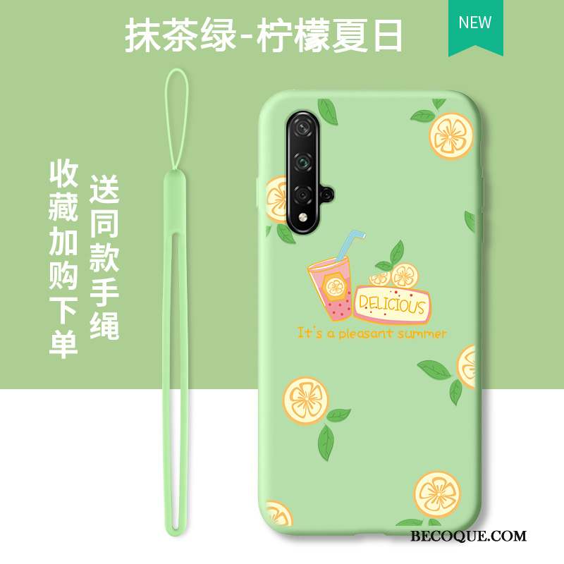 Honor 20 Coque De Téléphone Vert Net Rouge Tendance Marque De Tendance Frais