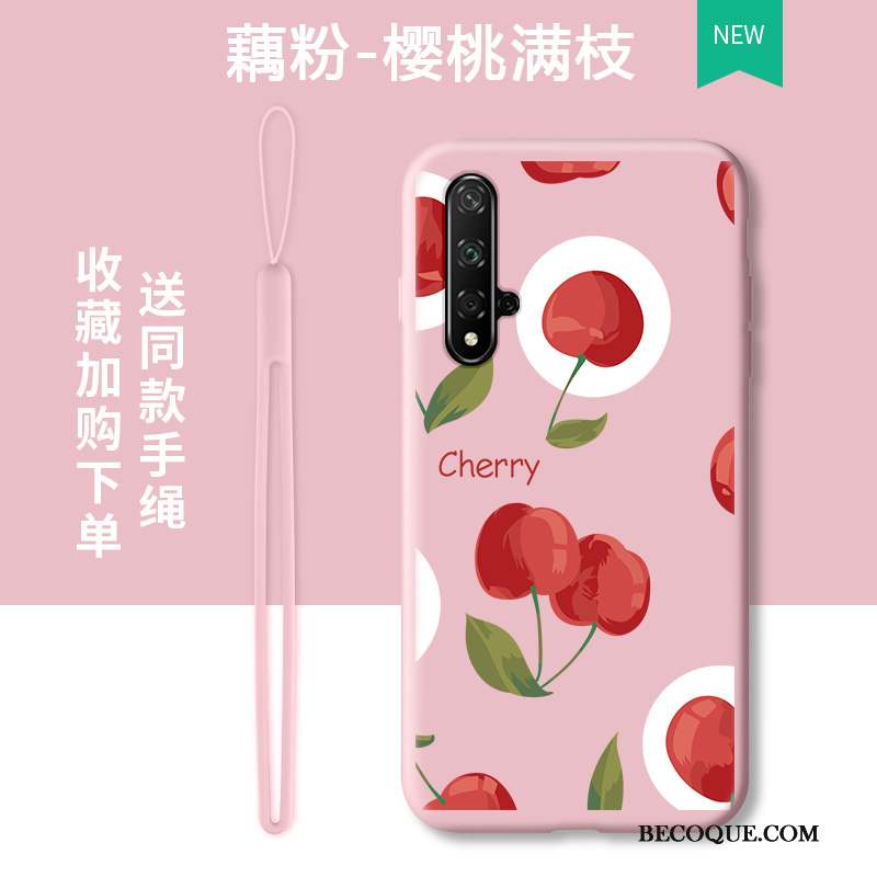 Honor 20 Coque De Téléphone Vert Net Rouge Tendance Marque De Tendance Frais