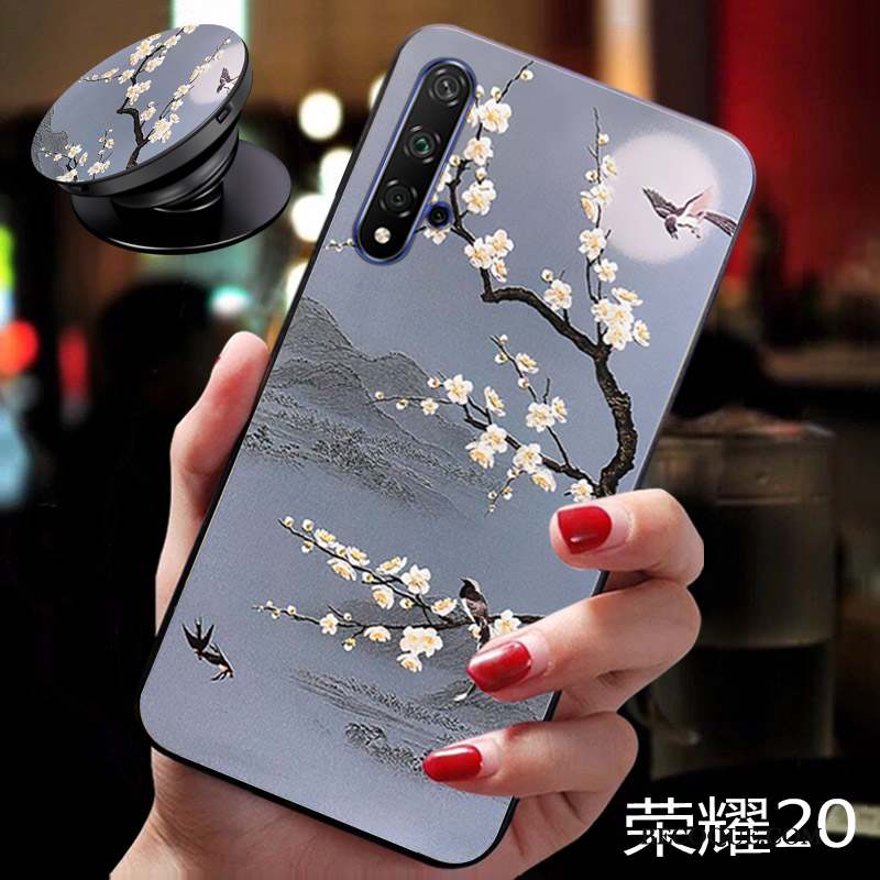 Honor 20 Coque Gaufrage Tendance Tout Compris Luxe Fluide Doux Frais