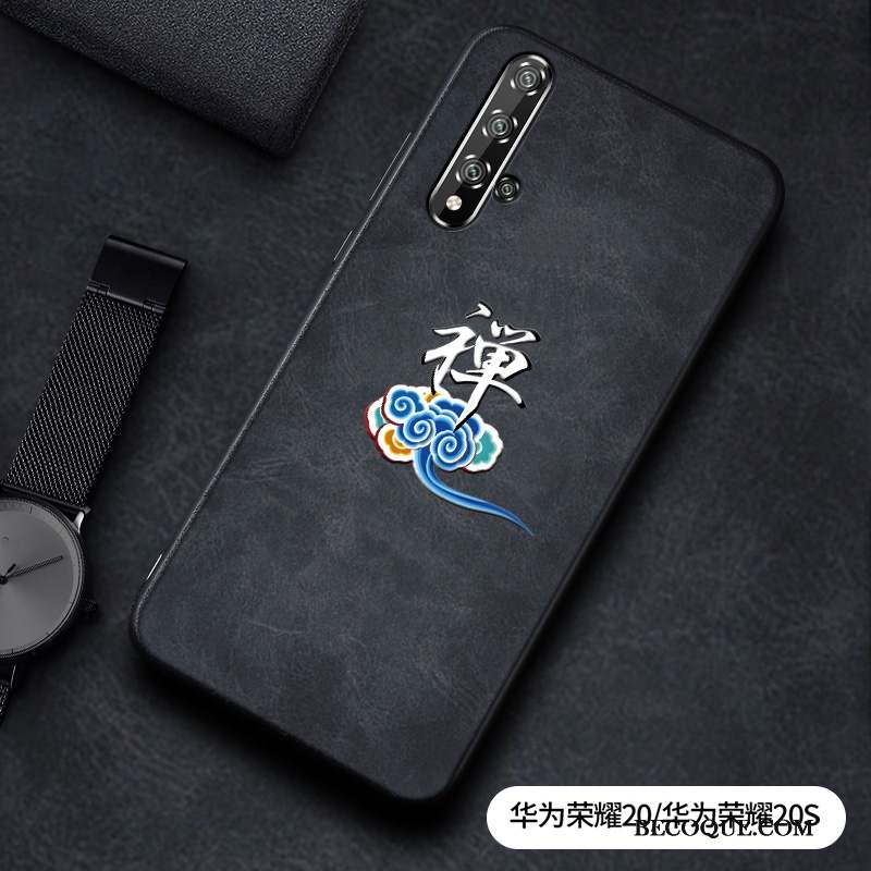 Honor 20 Coque Jeunesse Net Rouge Étui Amoureux Mode Tendance