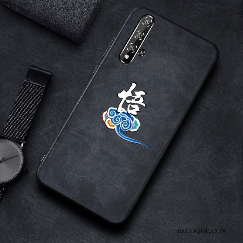 Honor 20 Coque Jeunesse Net Rouge Étui Amoureux Mode Tendance