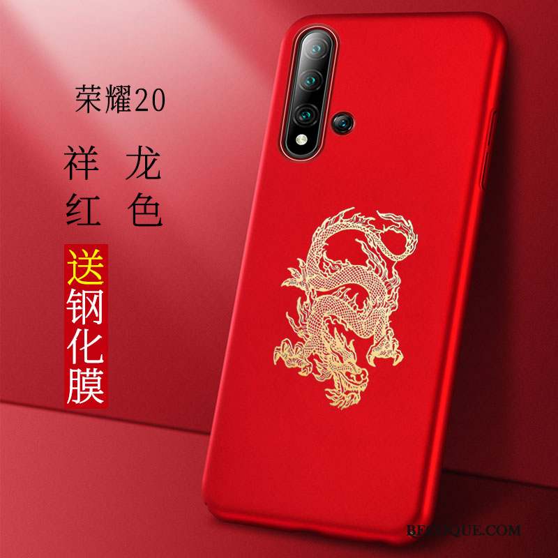 Honor 20 Coque Très Mince Difficile Sentir Personnalité Tendance Style Chinois