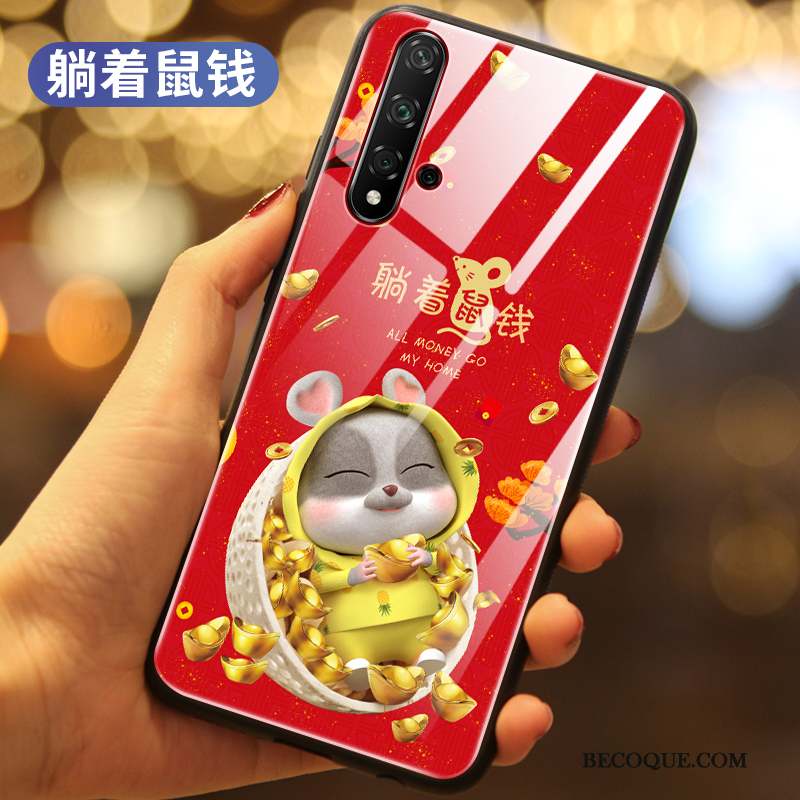 Honor 20 Noir Rouge Nouveau Tout Compris Coque Marque De Tendance