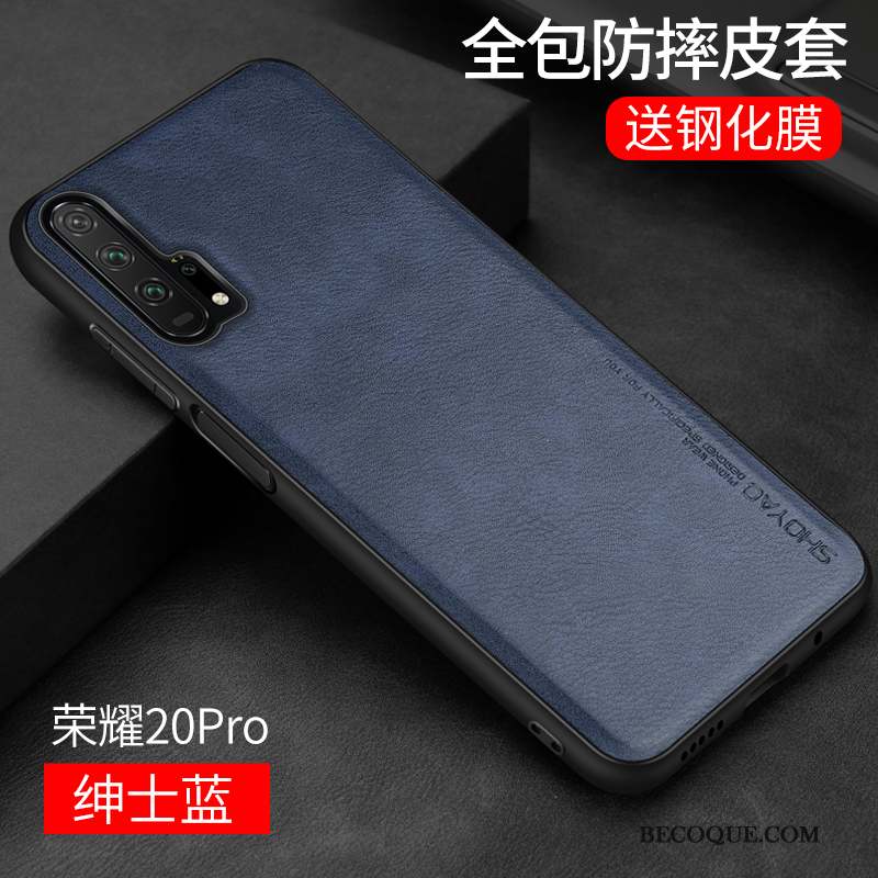 Honor 20 Pro Coque Cuir Simple Étui En Cuir Tout Compris Protection Créatif