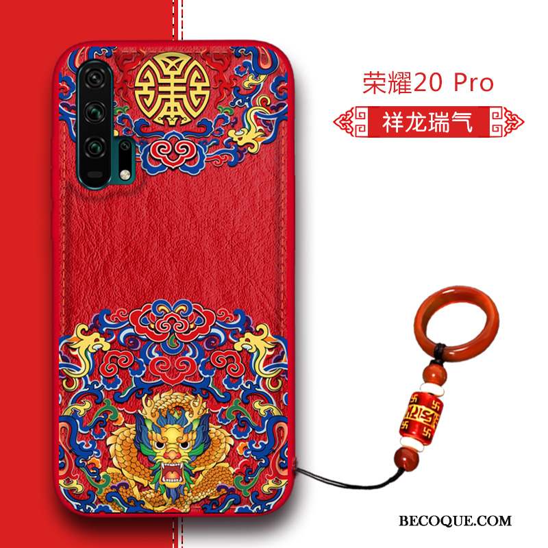 Honor 20 Pro Coque De Téléphone Nouveau Tendance Style Chinois Silicone Cuir