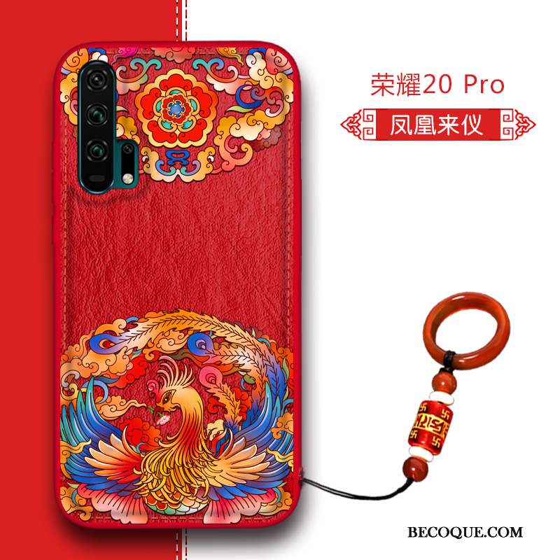 Honor 20 Pro Coque De Téléphone Nouveau Tendance Style Chinois Silicone Cuir