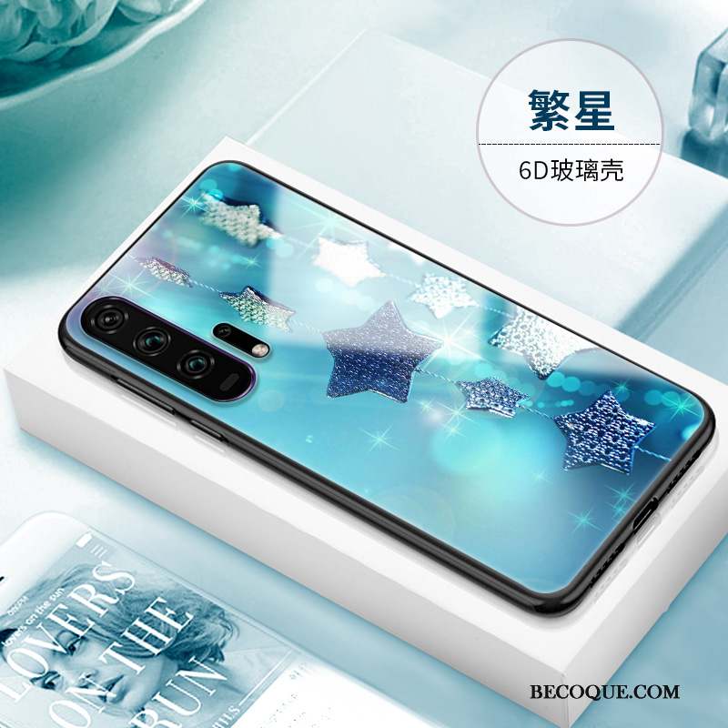 Honor 20 Pro Coque Délavé En Daim Étui Personnalité Violet Silicone Fluide Doux