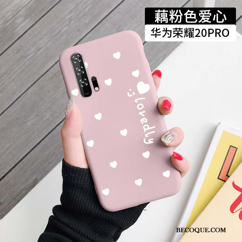 Honor 20 Pro Coque Protection Fluide Doux Incassable Amour Créatif Très Mince