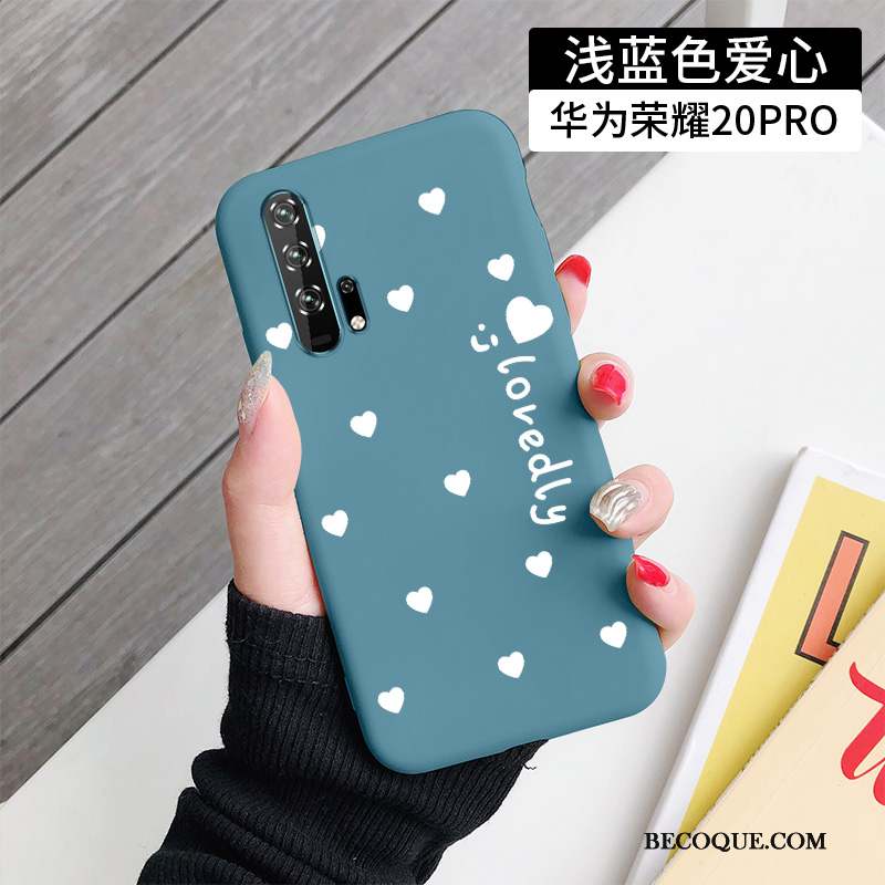 Honor 20 Pro Coque Protection Fluide Doux Incassable Amour Créatif Très Mince