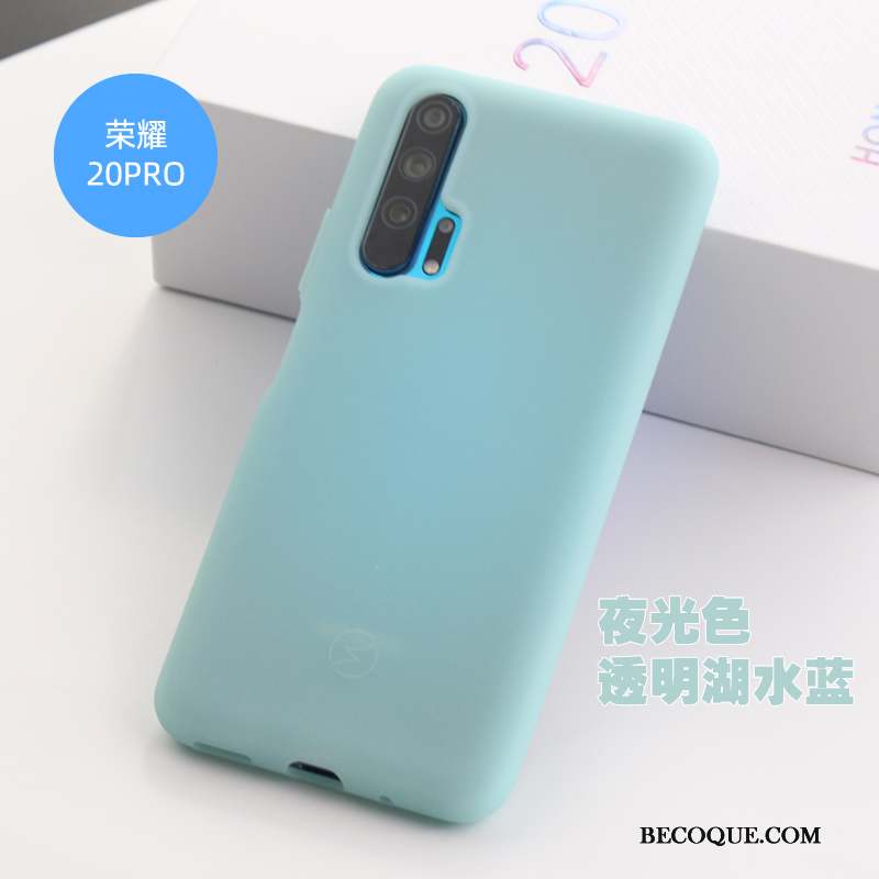 Honor 20 Pro Coque Tissu Antidérapant Fluide Doux Cuir Incassable Protection