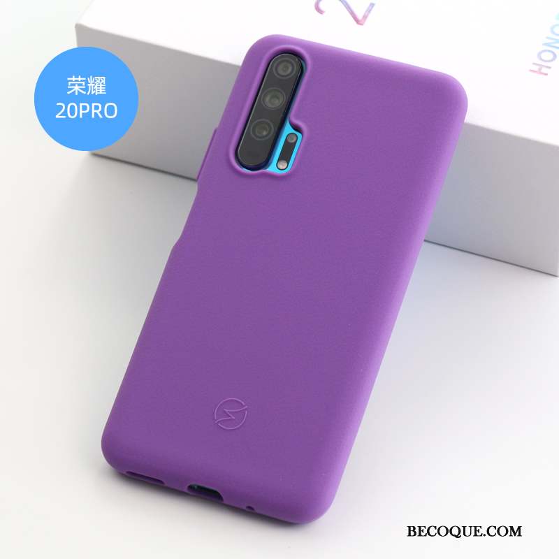 Honor 20 Pro Coque Tissu Antidérapant Fluide Doux Cuir Incassable Protection