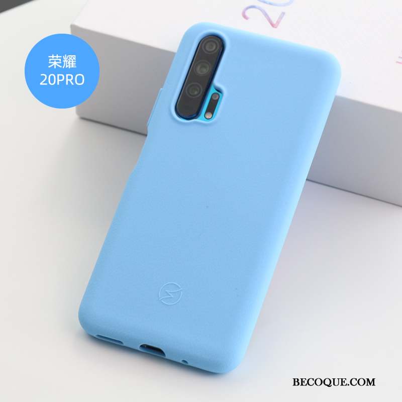 Honor 20 Pro Coque Tissu Antidérapant Fluide Doux Cuir Incassable Protection