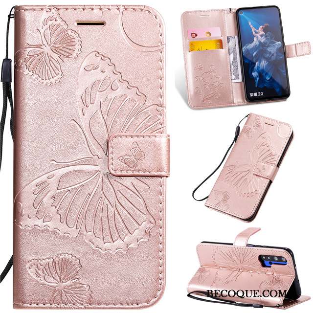 Honor 20 Pro Fluide Doux Protection Rose Coque De Téléphone Silicone Étui