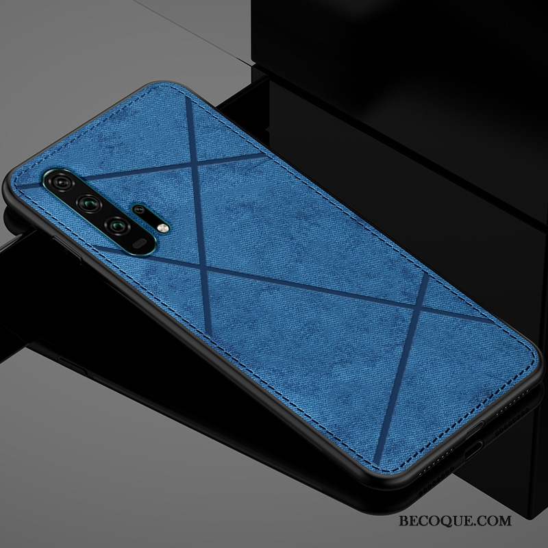 Honor 20 Pro Étui Tissu Coque Fluide Doux Gris De Téléphone