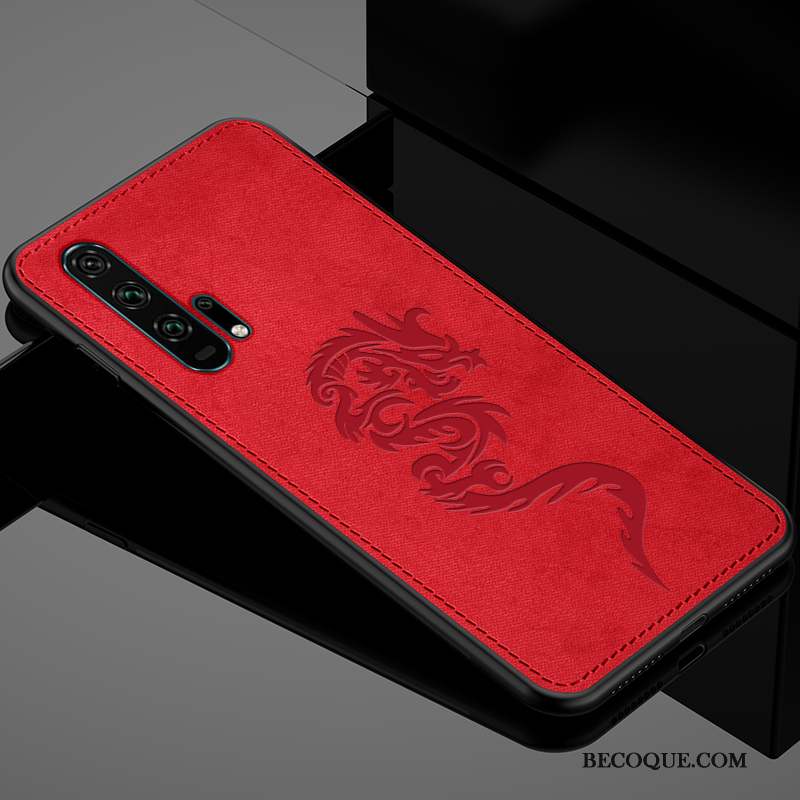 Honor 20 Pro Étui Tissu Coque Fluide Doux Gris De Téléphone