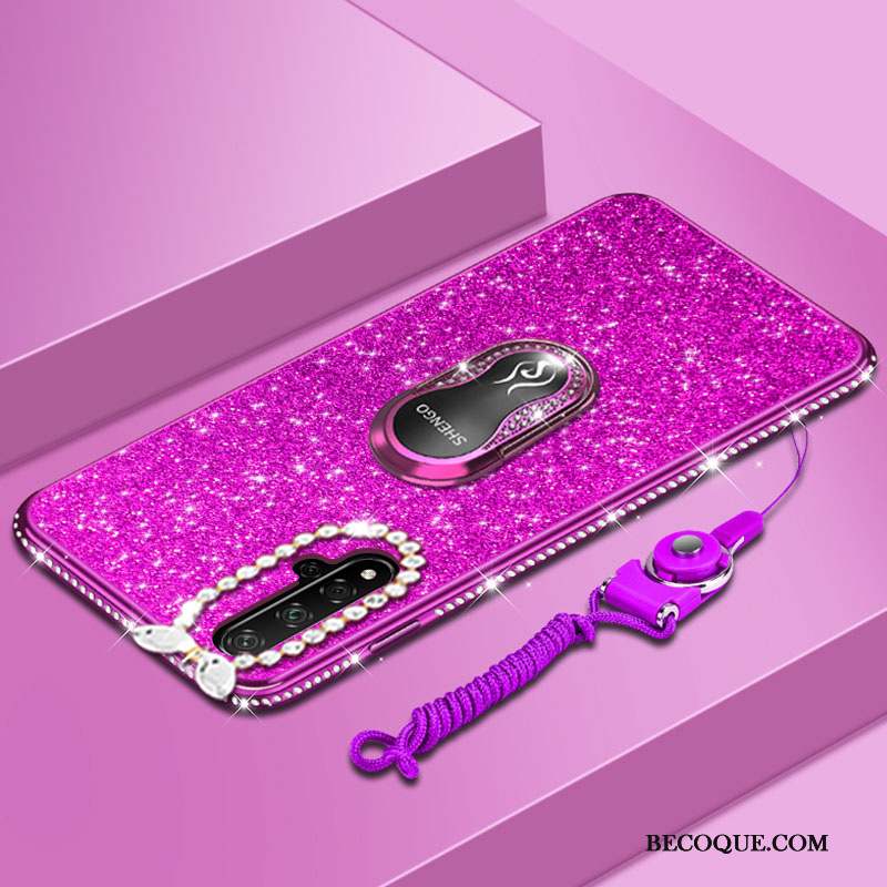 Honor 20 Tissu Coque De Téléphone Violet Étui Protection Tout Compris