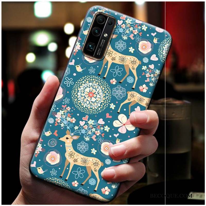 Honor 30 Ciel Étoilé Gaufrage Étui Coque De Téléphone Bleu Incassable