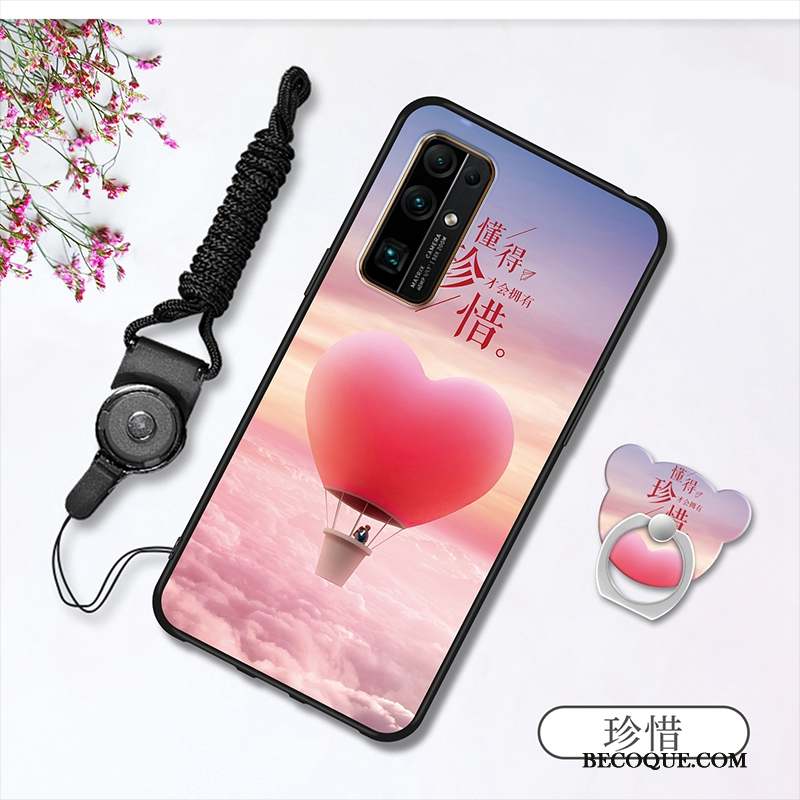 Honor 30 Coque Dessin Animé Fluide Doux Étui Silicone Petit Blanc