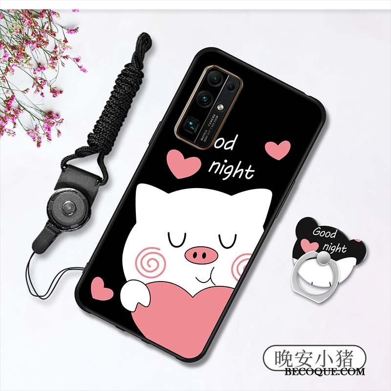 Honor 30 Coque Dessin Animé Fluide Doux Étui Silicone Petit Blanc