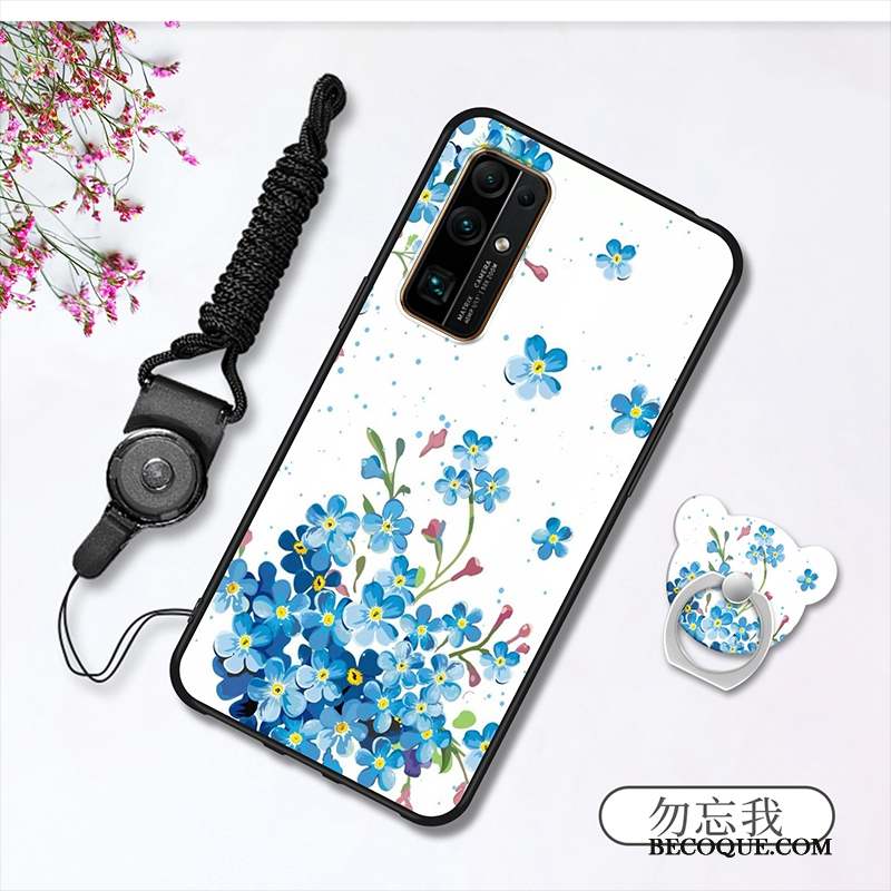 Honor 30 Coque Dessin Animé Fluide Doux Étui Silicone Petit Blanc